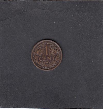 Beschrijving: 1 Cent WILHELMINA 